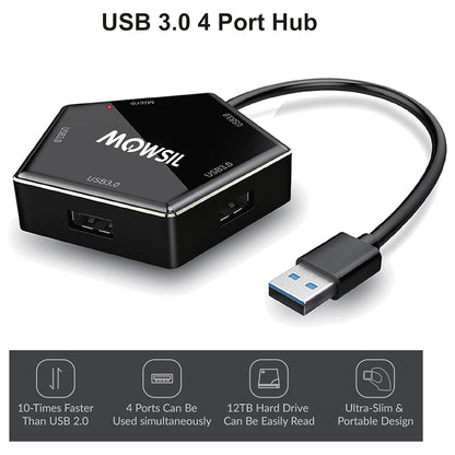 موزع USB 3.0 رباعي المنافذ من مووسيل