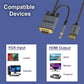 كابل VGA إلى HDMI مع صوت