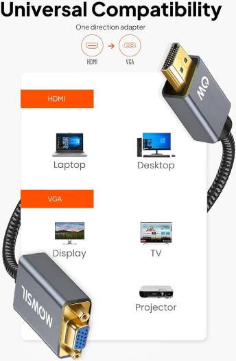 محول Mowsil HDMI إلى VGA