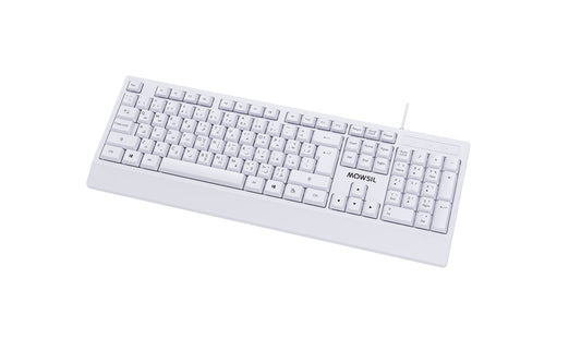 MOWSIL MR140 Wired Keyboard White