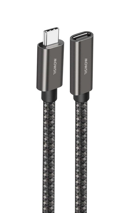 Mowsil USB-C Extension Cable 1.5M, USB 3.2 Gen2 Braided Type-C, 10Gbps Data, 60W PD Fast Charging, 4K@60Hz