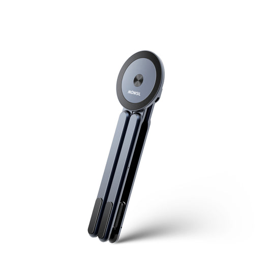 Mowsil 3-in-1 Magnetic Universal Laptop, Tablet & Phone Stand with Foldable aluminum alloy Desktop Holder, Adjustable Heights & Viewing Angles for MacBook, iPad, iPhone, Surface & More