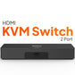 Mowsil HDMI KVM Switch 2 Port 4K@60Hz – Share USB Keyboard, Mouse & Monitor Between 2 PCs/Laptops