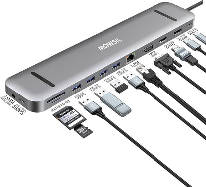 USB-C Docking Station 13 in 1 Type-C